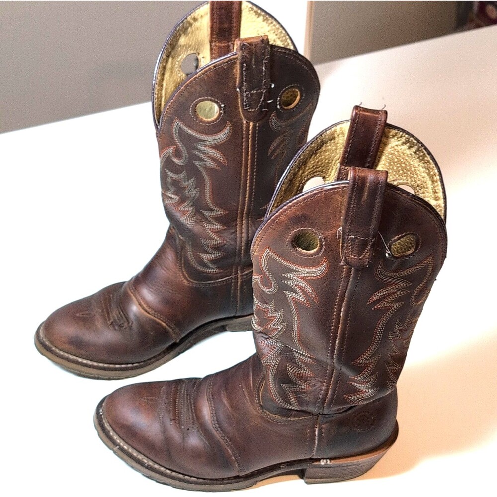 Double-H DH5159 Brown Western Equestrian Boots Men's US Size 7 Woman 8